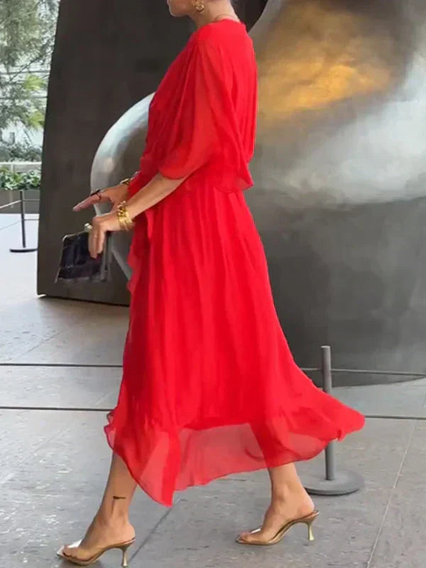 MYRA | Vestido Liviano con Escote en V