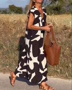 DOREEN | V-Neck Printed Dress